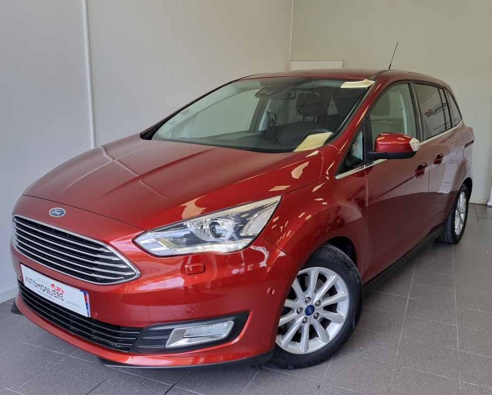 Gebrauchtwagenkauf, Günstige Gebrauchtwagen | Automobilienagentur Ford C-Max Grand 2.0 TDCi 150ch Stop&Start Titanium X - 7 PLACES Rouge Jahr 2017 Manuelle Diesel